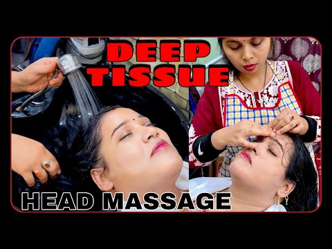 ASMR DEEP TISSUE NECK FOREHEAD & HEAD MASSAGE WITH HAIR TWISTING || By Indian Therapist DoLL #asmr