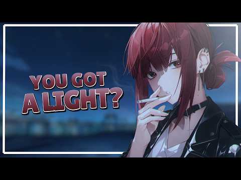 A Mysterious Girl Joins Your Smoke Break... || ASMR [Coworker Crush] [Slice of Life]