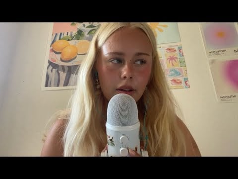 asmr reading my fav song lyrics to you up close🎶 (pierce the veil, the used etc 🎀