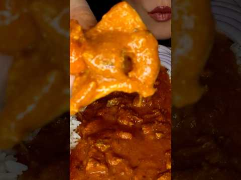 Butter Chicken ASMR With Hands #asmr #indianfood #butterchicken