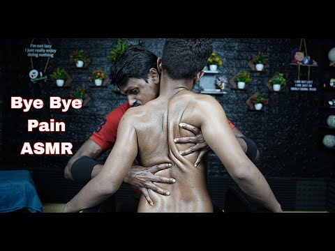 Deep Tissue High Pressure Body Massage ASMR By Strong Wrist Barber | Neck Cracking Deep Massage ASMR