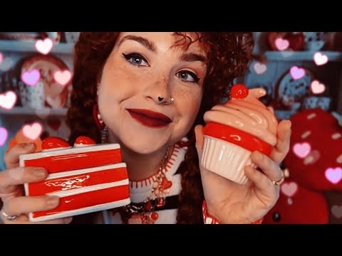 Autistic ASMR: Ceramic Bakery 🍰💘 VALENTINE'S MAKEUP (Personal Attention, Rambles, Stimming)