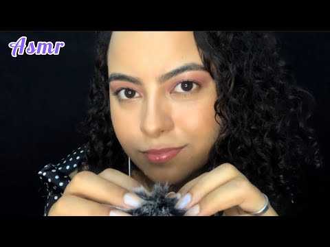 ASMR- CAFUNÉ NO MIC E MOUTH SOUNDS 🎤👄