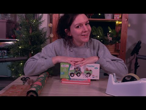 Relaxing Gift Wrapping - Crinkles, Soft Speaking