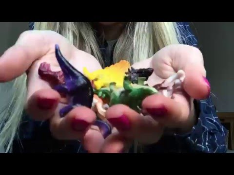 ASMR Unpacking Dinosaurs