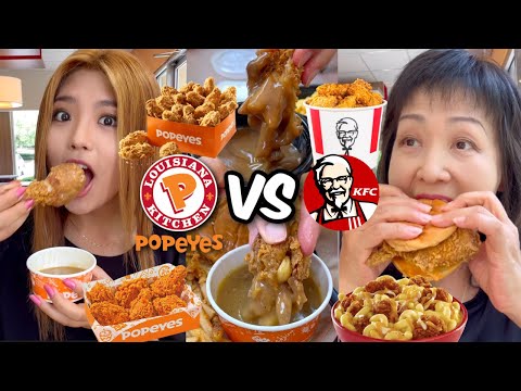 KFC VS POPEYES FRIED CHICKEN CHALLENGE!