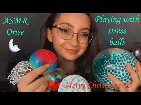 ASMR | Playing with stress balls pt2 😴