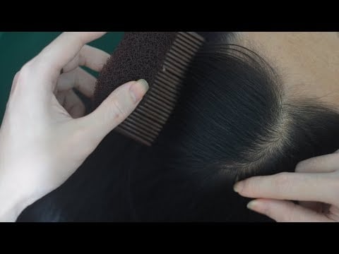 ASMR Scalp Scratch Real Person, Tingly Hair Combing, Hair Parting For Relaxation