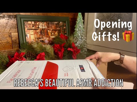 ASMR Opening Gifts! Unboxing! (No talking version) From Wyoming~Canada~Minnesota!