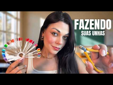 ASMR: A Menina Que Senta Atrás De Você Faz Suas Unhas 💅 👩🏻‍🏫