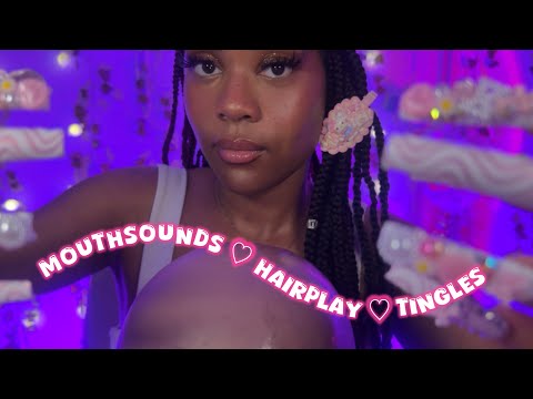 👉🏾ASMR for Sleep 😴 Tingly Mouth Sounds, Deep Scalp Massage 💆🏾‍♀️ & Long Nail Tapping