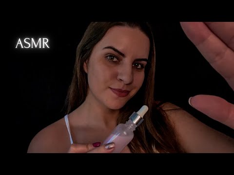 ASMR - TE COLOCANDO PRA DORMIR | Massagem & Limpeza facial, penteando seu cabelo 💆🏼‍♀️💆🏻