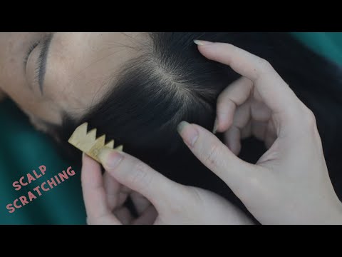 ASMR Head Scratching With Tools, Fast And Aggressive, Hair Sounds For Stress Relief