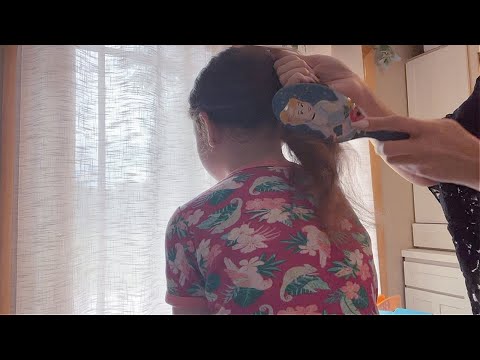 ASMR Hair Play, Scalp Massage, and Style 💆‍♀️