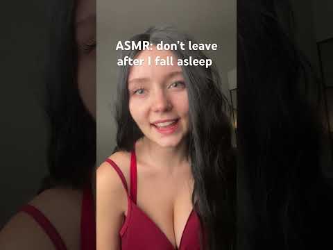 don't leave after i fall asleep 🤍#asmr #sleepasmr #clingy #comfort #whisper
