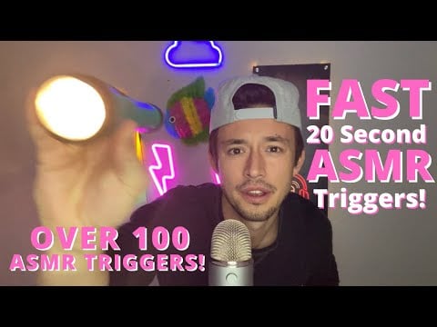 20 Second Fast ASMR Triggers for ADHD | Fast ASMR | Fast, Random, Aggressive ASMR