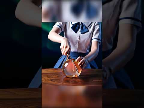 ASMR JELLY ORB SLICING (GOLDEN JUICE) 🌟