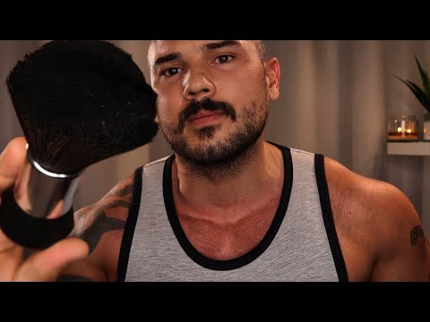 *SAFE* Masculine ASMR - Brushing You Back to Sleep (Male Personal Attention)