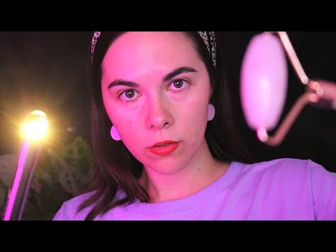 ASMR FACE Tracing & Measuring - Up Close Light ✨❤