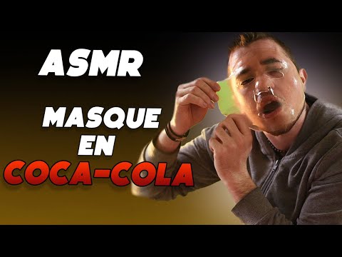 ASMR : MASQUE SOINS VISAGE : EN COCA-COLA  🥤