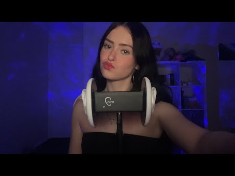 ASMR 3dio hand sounds + skin sounds (finger flutters, lotion, scratching) 🐳