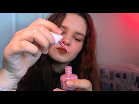 ASMR Painting Your Nails Roleplay ✨Relaxing Manicure and Whispers with Personal Attention