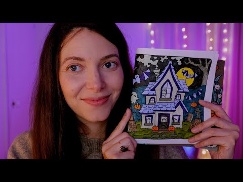 🎃Especial HALLOWEEN coloreando cuaderno relajante PARTE 2 en ASMR