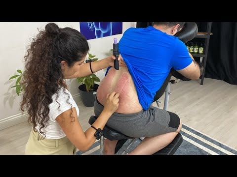ASMR Female Chair Massage | Back Massage | Neck Massage