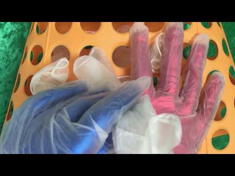 VINYL GLOVES LAYERING  🙌  Hands in Opera Gloves💕  [[ASMR]]