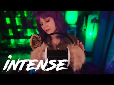 ASMR Ear Muffs Brushing 💎 No Talking