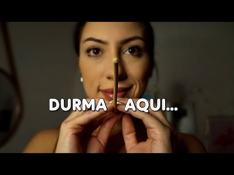 ASMR DURMA AQUI com HIPNOSE  (sons de boca e brown noise)