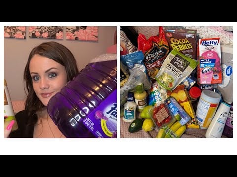 ASMR Grocery Haul (soft spoken w/ tapping & crinkling)