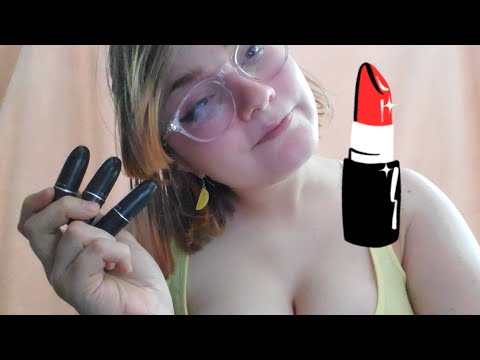 ASMR Lipstick Application & Kisses 💋