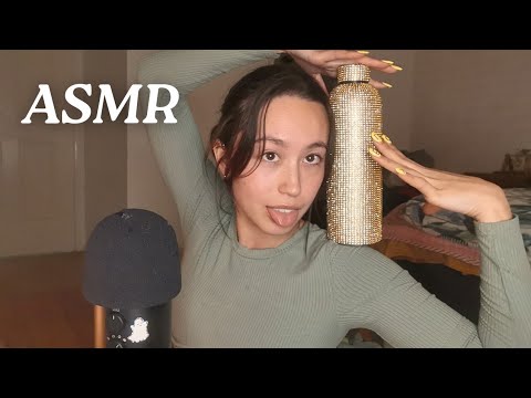 Mic Scratch, Up-Close Whisper ASMR, Tapping on Rhinestones✨