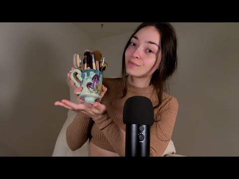 ASMR Putting You To Sleep With My Makeup Brushes
