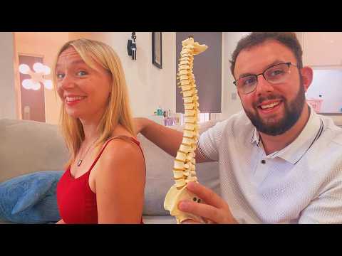 ASMR A Real Spinal Technician Checks My Spine 🩺 (Whispered Roleplay)