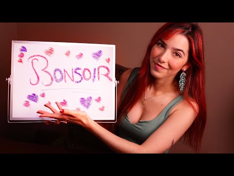 ASMR Relaxing French Teacher 📖🖍️