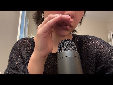 Asmr trigger words + fabric scratching +hand movements !