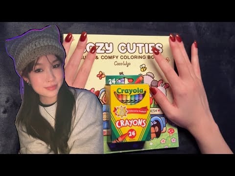ASMR Coloring and Close Whispers // Q&A Video