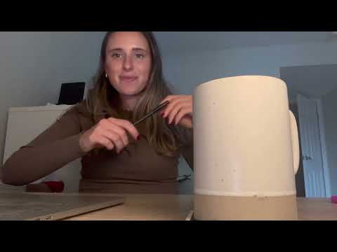 (lofi asmr) Chat with me mid work day! (Typing, tapping, and camera tracing) 