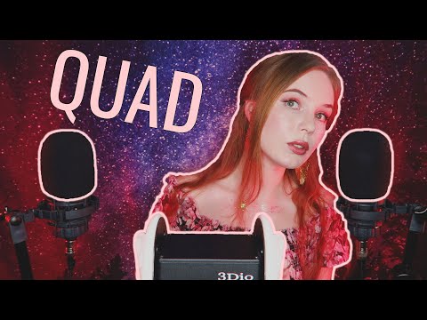 💥 4 Mics, 4x NO OIL or LOTION Ear Massage + Deep Whispering ASMR