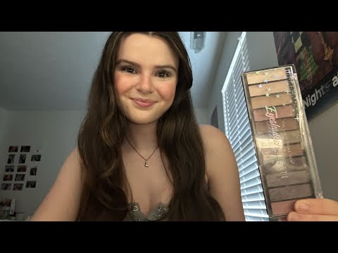 asmr doing your makeup! (fast)