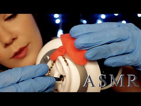 ASMR 3DIO: LIMPANDO E EQUALIZANDO SEUS OUVIDOS - Naiane