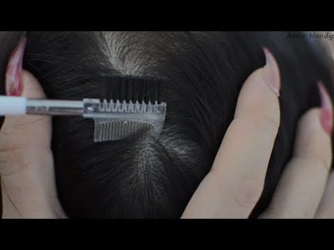 Asmr Scalp Check ~ Scalp Scratching ~ Combing ~ Hair Parting For Deep Sleep