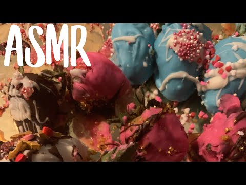 Chocolate covered strawberries ASMR