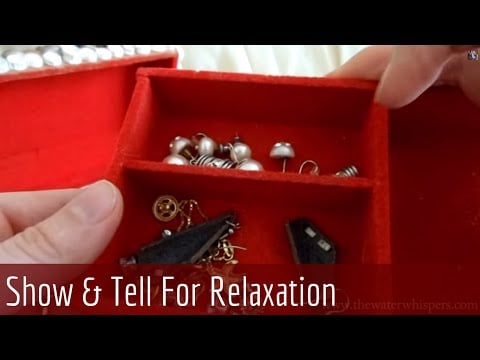 [HD] ASMR Stereo whispering - Old Jewellery Collection - Show & tell