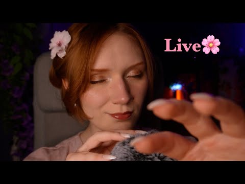 ASMR✨ Honey spoon,Trigger words,Jellyfish,Hair playing,Light gloves,Inaudible whisper, Fluffy mic😴