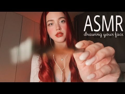 ASMR Drawing Your Face 🎨 | Soft Whispers & Gentle Brush Roleplay