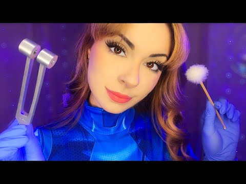 ASMR ALIEN Ear Exam Ear Cleaning Hearing Test Roleplay 👂 Medical Otoscope, Tuning Fork, Soft Spoken