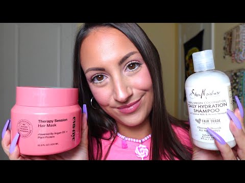 ASMR My Hair and Skincare Routine ✿